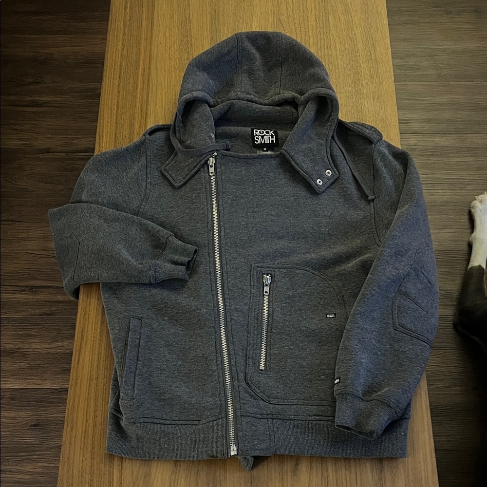 Rock Smith Dark Gray Men's Zip-Up Jacket